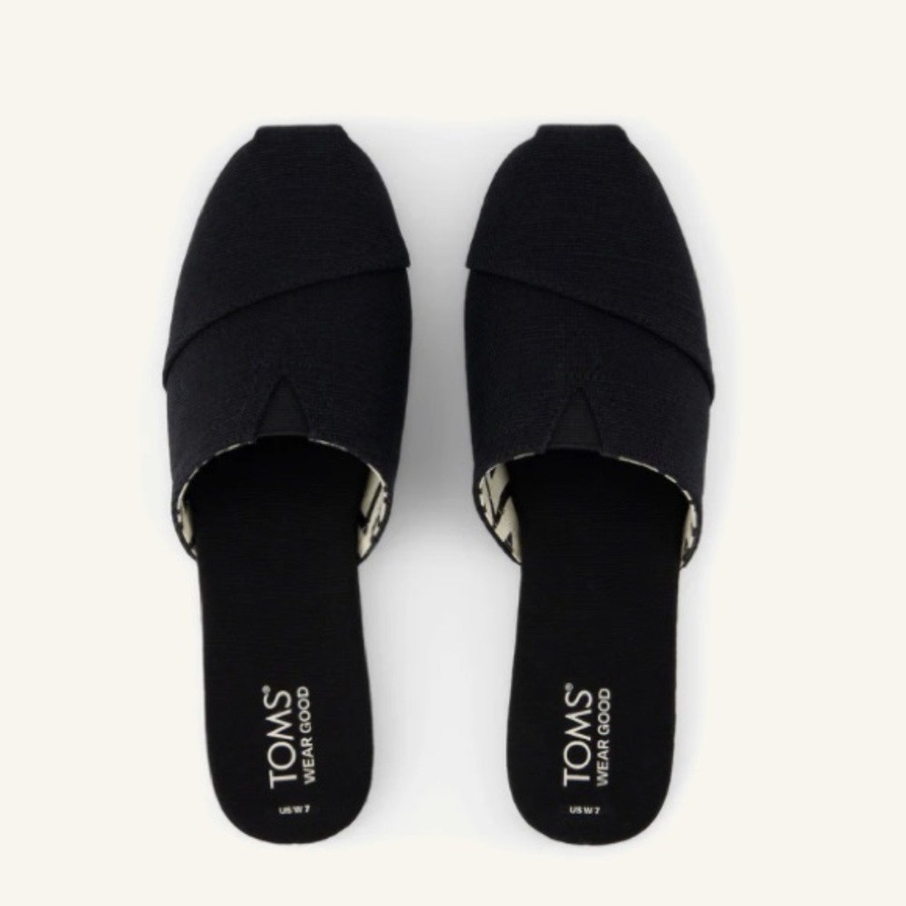 New Tom’s Black Slip-On Alparagatas - Picture 4 of 5
